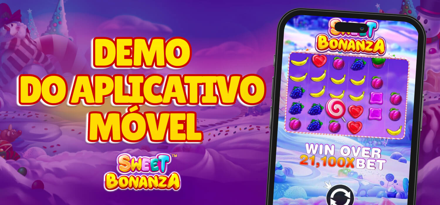 demo do aplicativo móvel